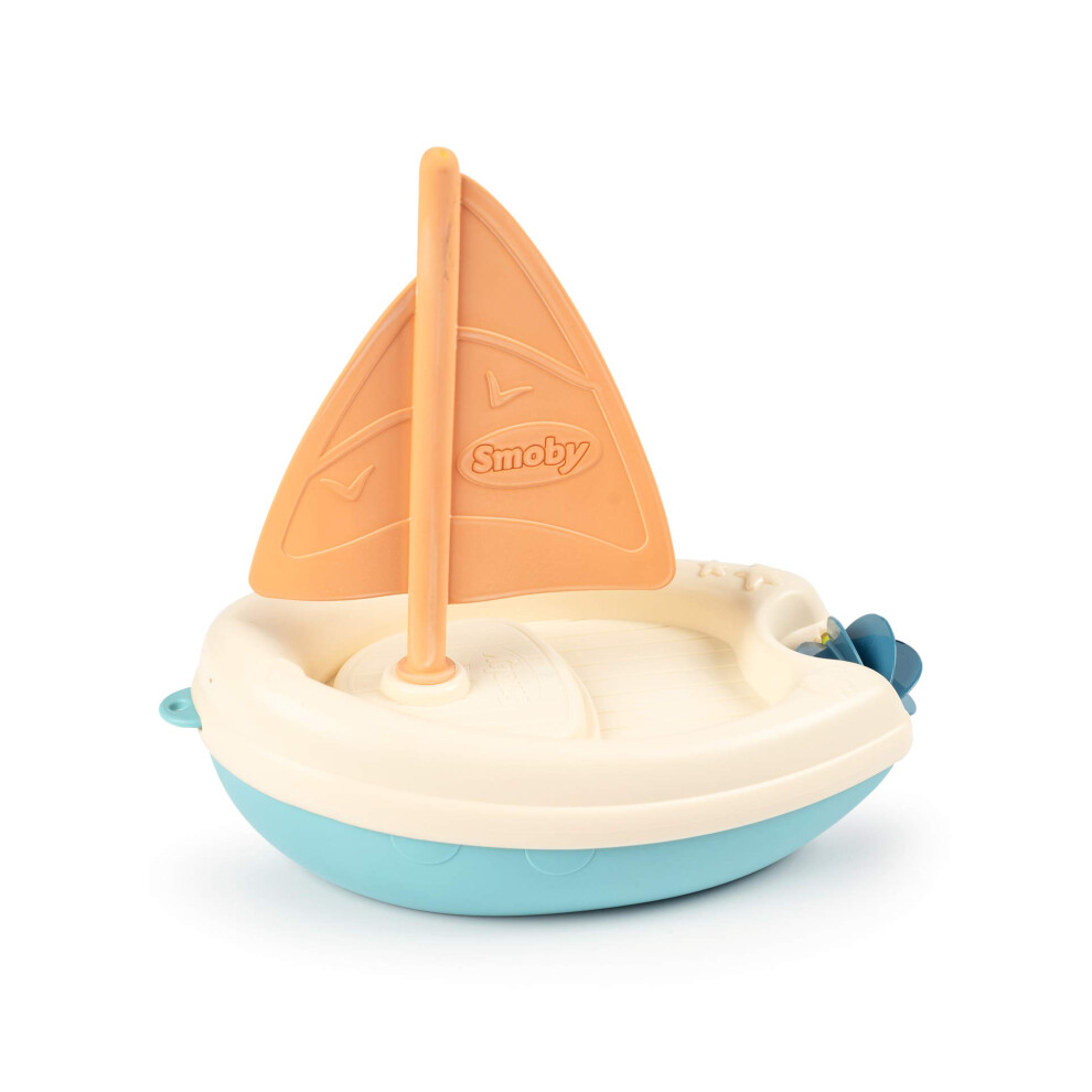 Smoby 181200 Green Bath Boat, Made of Sustainable Bioplastic from Sugar Cane, 100% Recycled Packaging, for Children from 1 Year