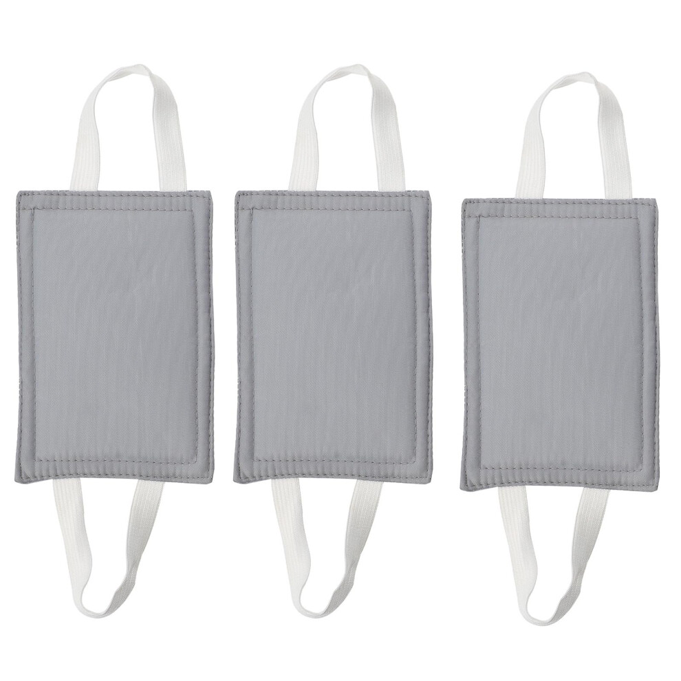 3Pcs Door Latch Cover Silencer, Door Closer Cushion, Door Slamming Silencer For Noise Reducing, Prevent From Locking For Baby Toddler Safety, Grey Angoily