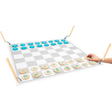 Bordspel - SMALL FOOT - Damspel en schaken Actief - Multikleur - Buiten - 37 stuks