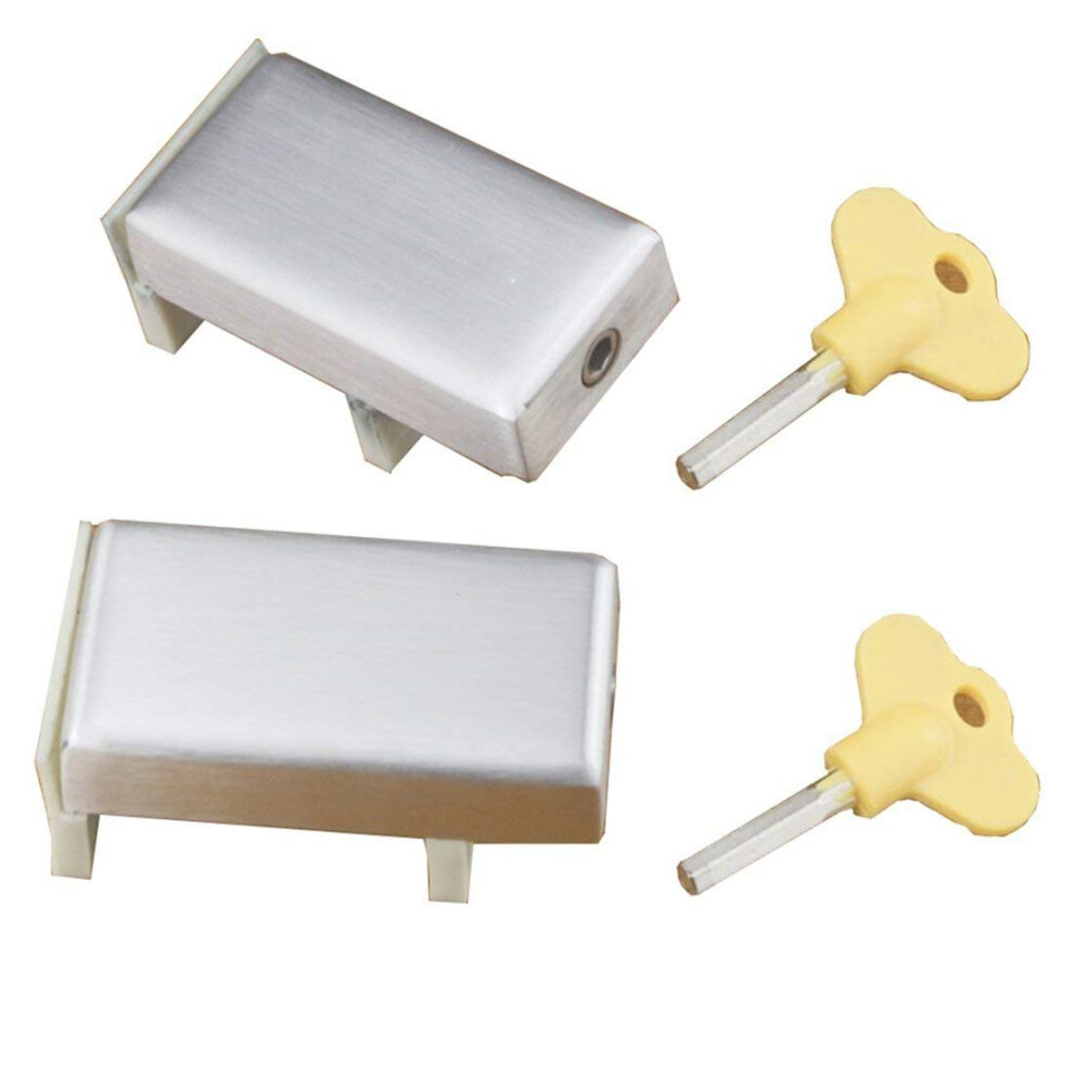 Wanlian Quality 2Pcs Sliding Door & Window Locks Aluminum Alloy Plastic Steel Window Limit Door Lock Children Safety Protection Lock