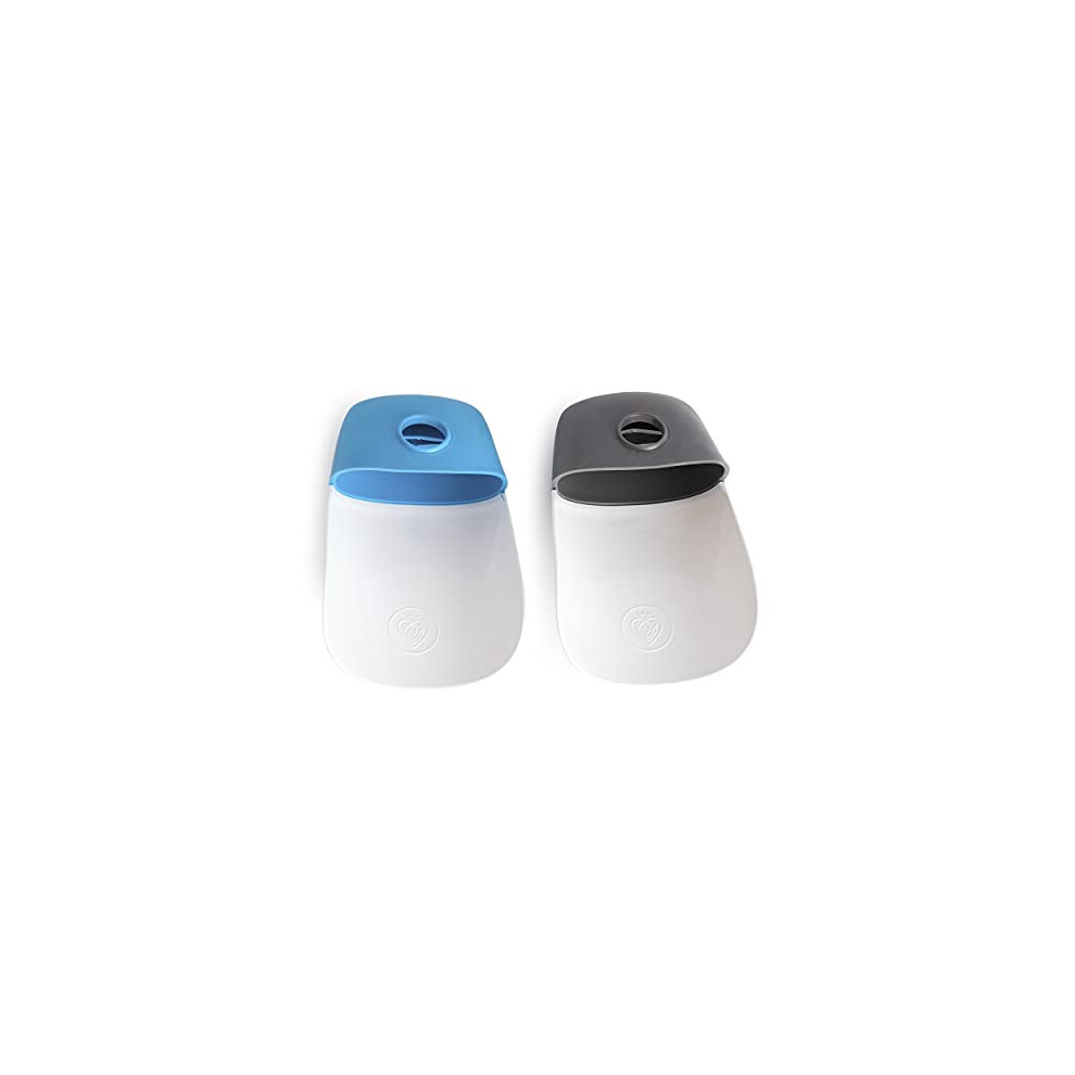 Reach It Tap Extender |Kids Hand Washing | 2 Pack | Flexible To Fit Most Taps | Removeable | Anti-microbial | Less Mess - Grey & Pink