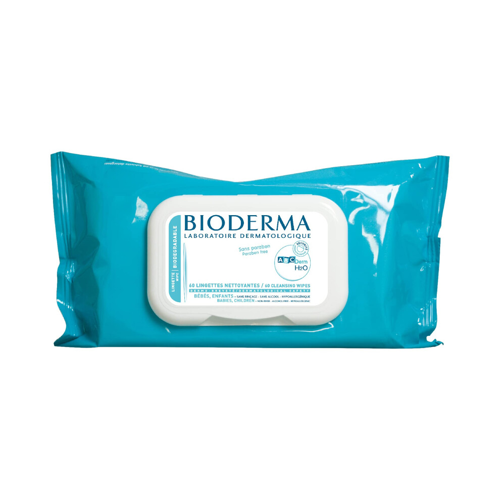 ABCDerm H2O 60 Ultra-Gentle Cleansing Wipes