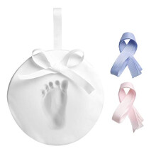 Babyprints Baby Handprint or Footprint No Bake Keepsake Ornament, Excellent Mothers Day, Christening or Baptism Gift, Gift For New Mum, 50020