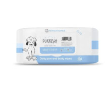 FURRISH Daily Bath Wipes 100pck- Baby Powder