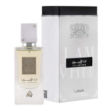 Ana Abiyedh by Lattafa 60ml EDP – Unisex Oriental Woody Vanilla Saffron Oud Nagarmotha 6291106066890