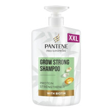 Pantene Biotin & Bamboo Grow Strong Shampoo for Dry Damaged Hair, Reduces Breakage & Hair Loss, 1L