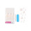KISS Salon Acrylic French Press On Toenails  'Walk Away'  White Tips  Short Length  Square Shape  Includes 24 Fake Nails  2g Pink Gel Nail Glue 7