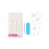KISS Salon Acrylic French Press On Toenails  'Walk Away'  White Tips  Short Length  Square Shape  Includes 24 Fake Nails  2g Pink Gel Nail Glue 5