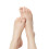 KISS Salon Acrylic French Press On Toenails  'Walk Away'  White Tips  Short Length  Square Shape  Includes 24 Fake Nails  2g Pink Gel Nail Glue 3