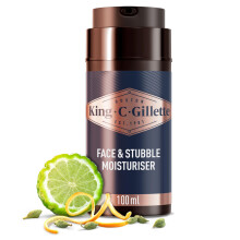 Face & Beard Moisturiser for Men, 100 ml, with Vitamin B (B3), B5 Complex & Argan Oil, Beard Softener for Men