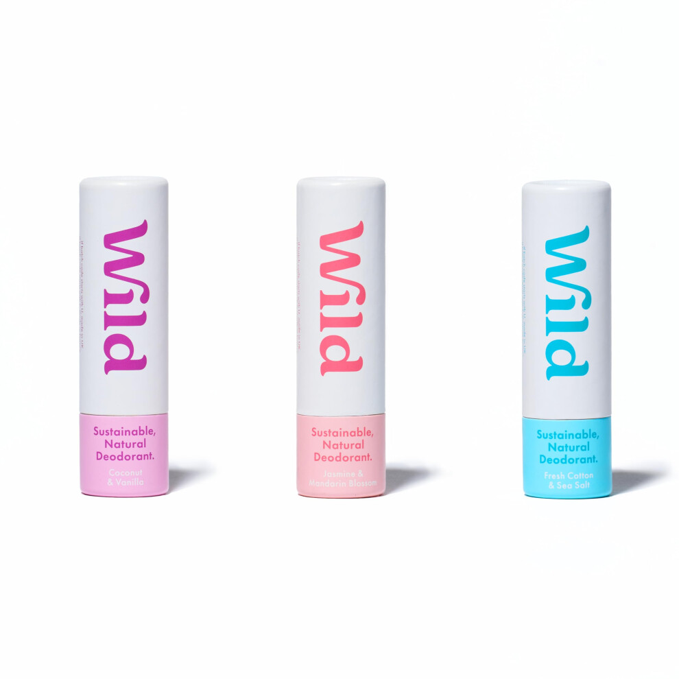 - Pack of 3 Mini Deodorants - 100% Natural Ingredients & Aluminium Free - Long Lasting Protection - Great for Holiday & Travel - Plastic Free - Vegan