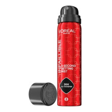 L'Oreal Paris Infallible 3-second Setting Spray, Long-Lasting Fixing Spray for Face, lightweight micro mist non-sticky, transfer proof, sets makeup