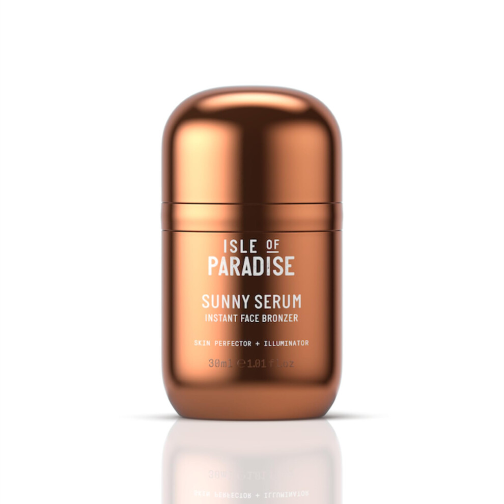 Isle Of Paradise Sunny Serum, Skin Perfecting And Illuminating Instant Face Bronzer