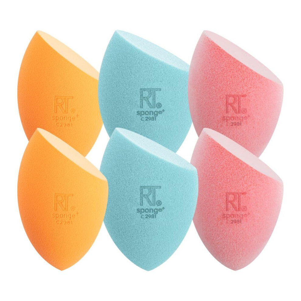 Real Techniques Assorted Makeup Blending Sponges, Miracle Complexion, Miracle Powder, And Miracle Airblend Sponges, For Blending And Baking, Use With Foundation And