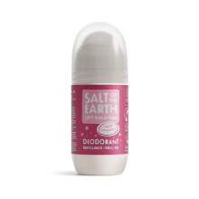 Refillable Natural Deodorant Roll On Sweet Strawberry - Effective Protection, 100% Natural Ingredients, Eco friendly, Vegan, Cruelty Free. Suitable