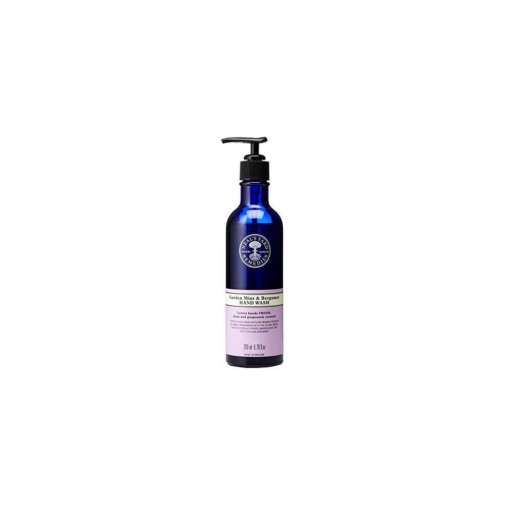 Neal's Yard Remedies Garden Mint & Bergamot Hand Wash – Pump | Organic Hand Wash with Organic Garden Mint and Bergamot Essential Oils | Vegan Hand