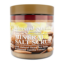 Dead Sea Collection Amandel Vanille Zout Scrub - Groot 23,28 OZ - met Pure Olie en Dode Zee Mineralen