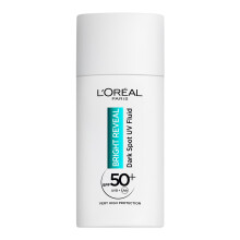 L'Oréal Paris Bright Reveal UV Fluid SPF50+ with 2% Niacinamide & LHA + Vitamin E - Visibly fades dark spots on all skin types (50ml)