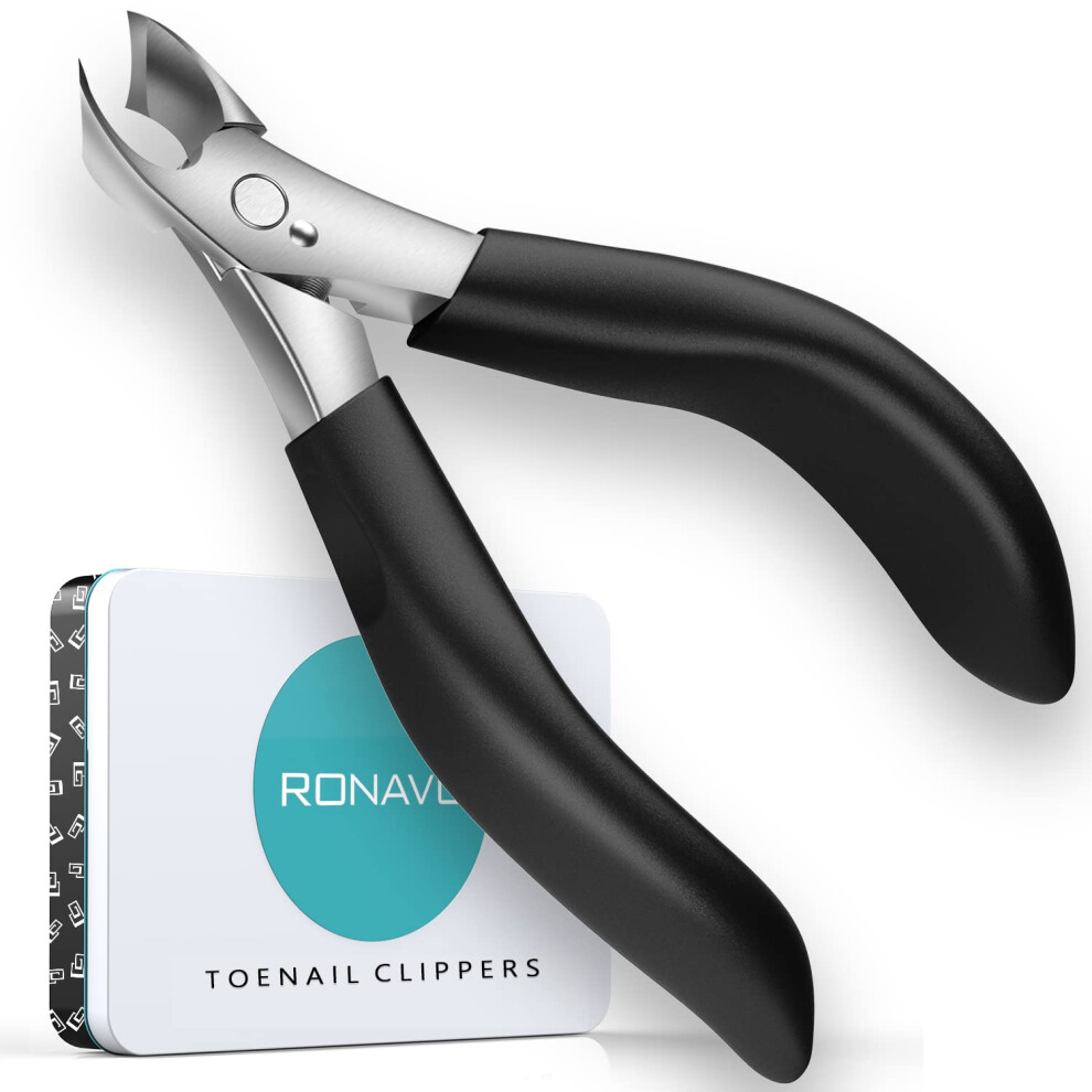 Toenail Clippers for Thick Nails - Heavy Duty Professional Thick & Ingrown Toe Nail Clipper for Men & Elderly, Large Toenail Scissors for Seniors/Mens