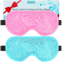 BeeVines Gel Ögonmask, 2-Pack Kylmasker för Svullna Ögon, Kall & Varm Kompress