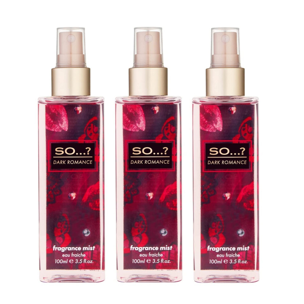 Soâ¦? Dark Womens Romance Fragrance Mist 100Ml Bundle (Pack Of 3)