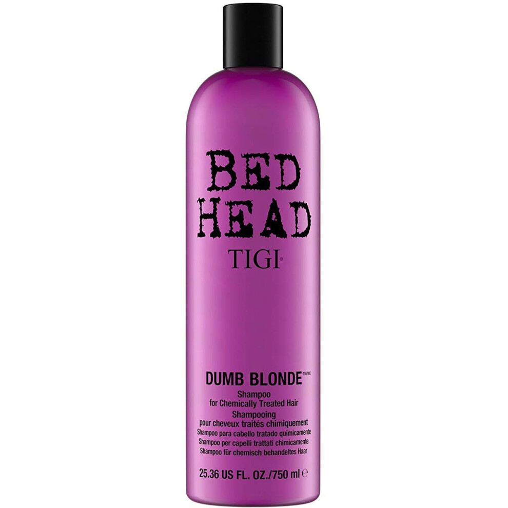 Bed Head by TIGI - Dumb Blonde Shampoo - Ideal for Coloured Hair - 750 ml