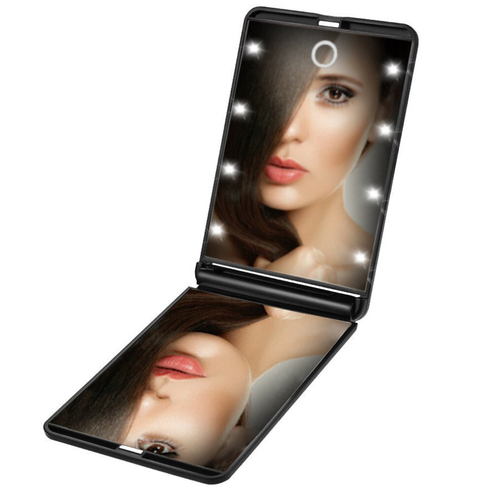 Rantizon Portable Makeup Mirror with 8 Dimmable LED Light & Magnifying Mirror - Image 5