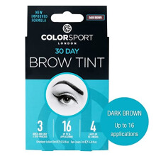 LONDON 30 DAY BROW TINT, Eyebrow Tint, Eyebrow Dye, Immediate Visible Results, Last for up to 30 days, Dark Brown
