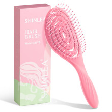 Hair Brush for Women, Men & Children, Detangling Wet & Dry Hairbrush Spiral Hairbrush for Thick & Curly Hair or Extensions Through Tangles For All
