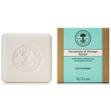 Neal's Yard Remedies Geranium & Orange Soap | Natural & Organic Soap | Non-Drying | Palm Oil-Free Soap | 100g