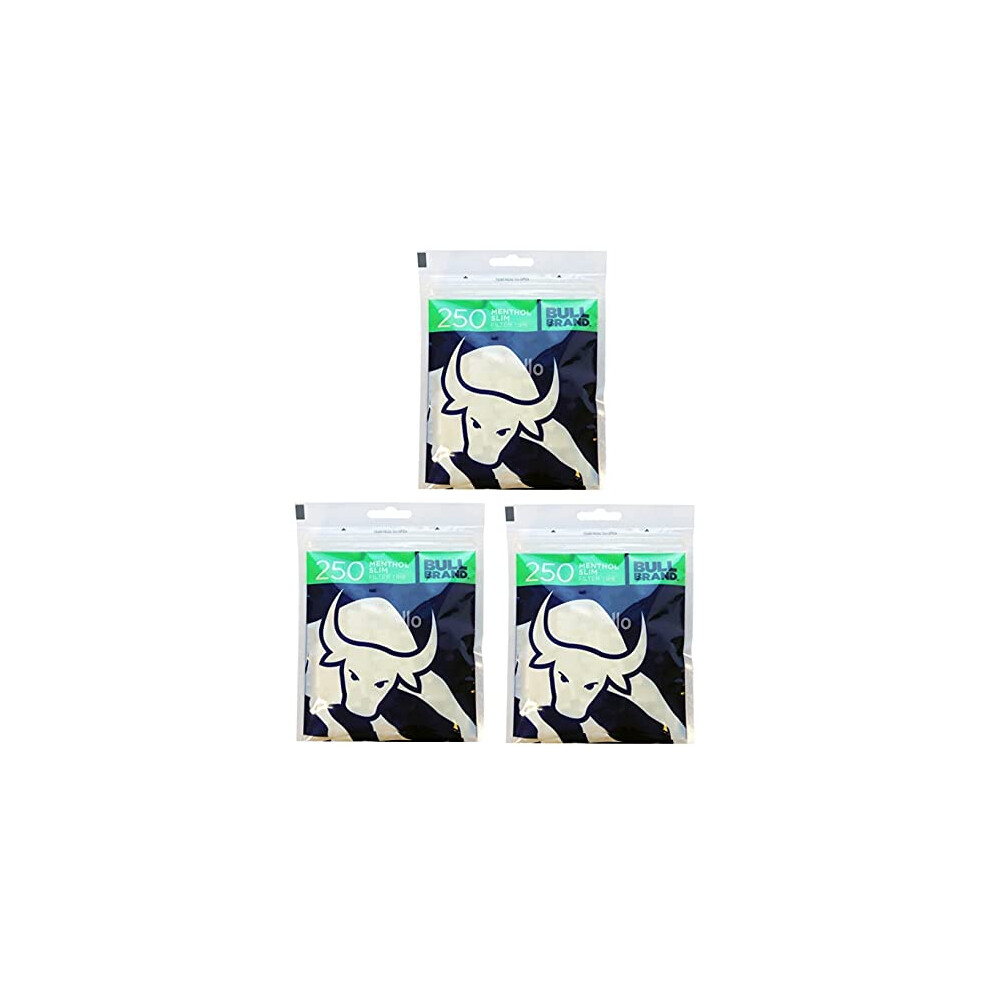 Bull Brand 5 X 250 Menthol Slim Filter Tips