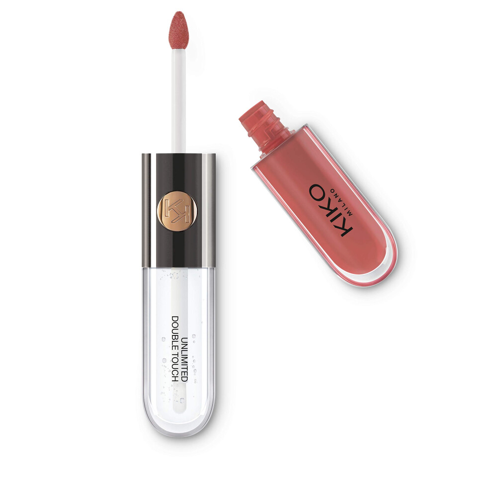 Kiko Milano Unlimited Double Touch 103 | Liquid Lipstick With A Bright Finish In A Two-Step Application. Lasts Up To 12 Hours. No-Transfer Base Colour