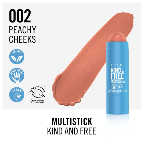 Rimmel Kind & Free Multi-Stick 002 Peachy Cheeks 2