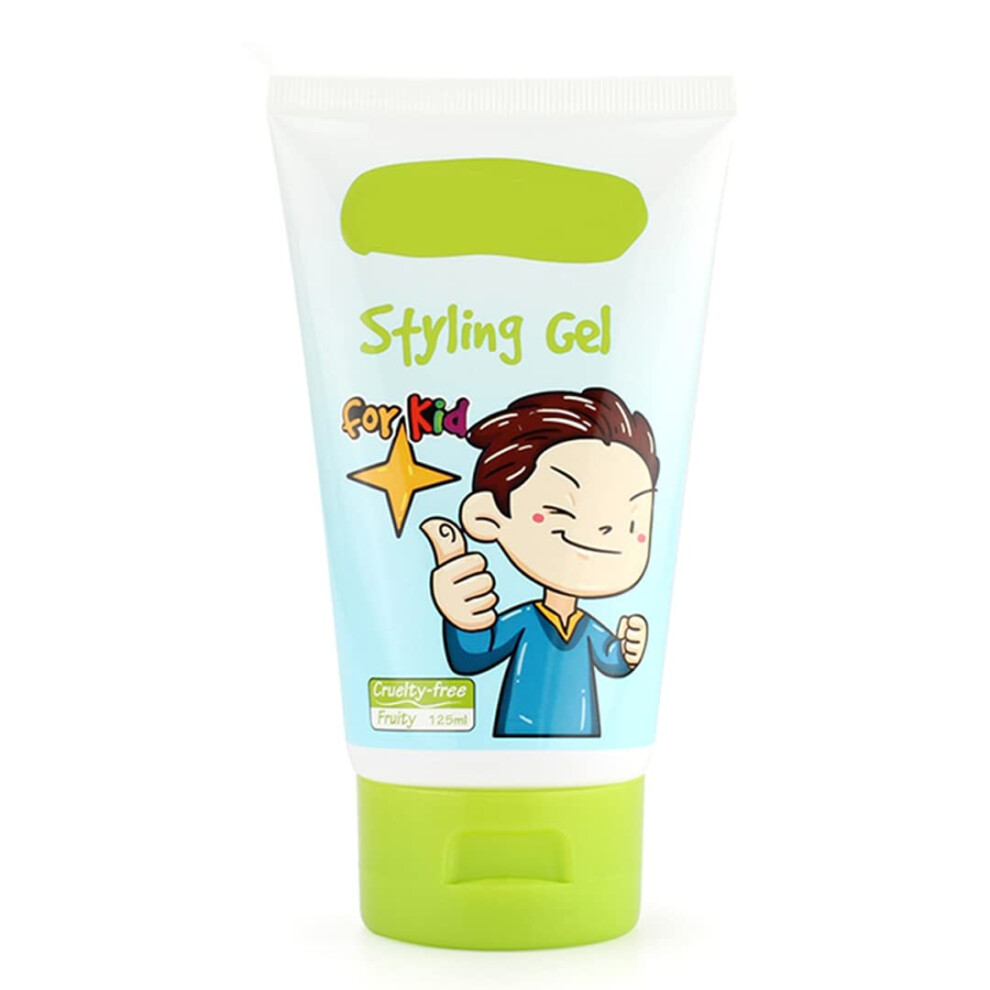 Gowwim Kids Hair Gel,Styling Gel For Kids All Natural Baby Hair Gel Medium-Strong Hold | Alcohol-Free |Fruit Fragrance| 4.4Oz.