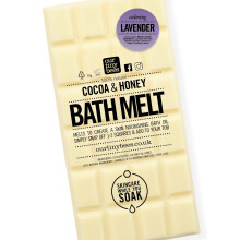 Bath Melt - Bath Oil, 24 uses, Lavender Cocoa & Honey Bath Melt - Our Tiny Bees Skincare