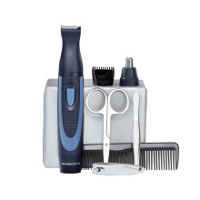 Nose and Ear Trimmer 13 Piece Travel Kit (3 attachments: Rotary nose and ear attachment, 1-5mm detail trimmer & comb attachment, Battery Operated,