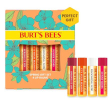Lip Balm Gift Set, Pomegranate, Coconut & Pear, Watermelon, Sweet Mandarin, Just Picked, 4x4.25g