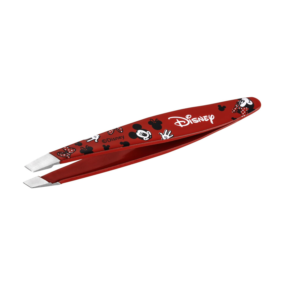 Tweezerman Red Disney's Mickey Mouse & Minnie Mouse We Got Ears Mini Slant Tweezer,