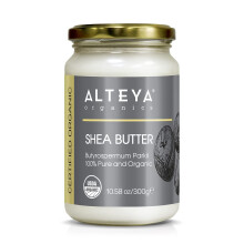 Аlteya Organic Shea Butter 300g - USDA Certified Organic 100% Pure, Natural - All Skin Types Body Butter - Face, Lips, Hair - Nourishes,Protects,