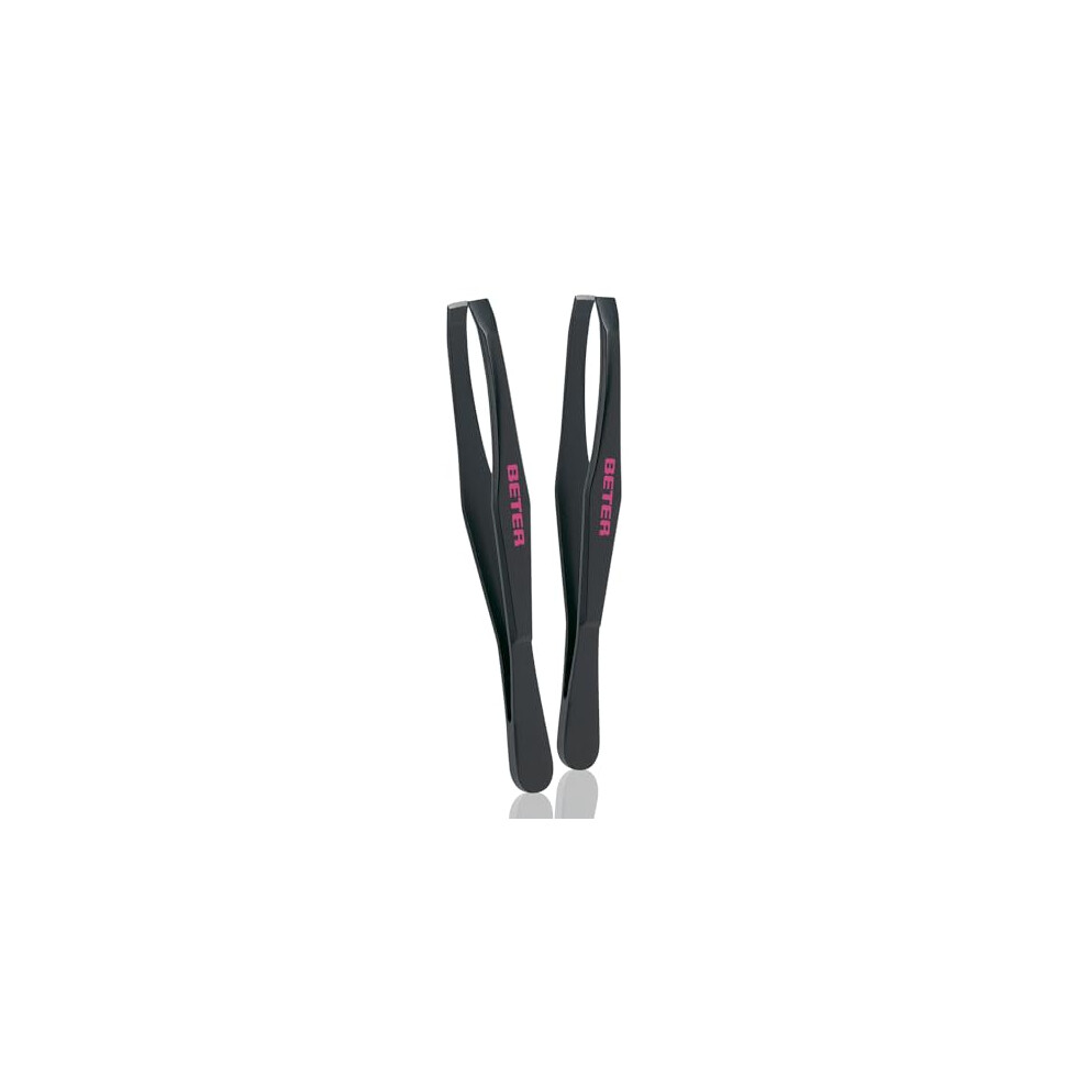 Beter - Pack Of 2 Eyebrow Tweezers, Straight Tweezers For Facial Hair Women And Men, Eyebrows And Ingrown Hair Removalâ Best Tweezers For Eyebrow