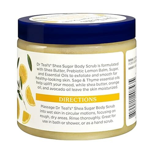Shea Sugar Scrub Prebiotic Lemon Balm 538Gm 2