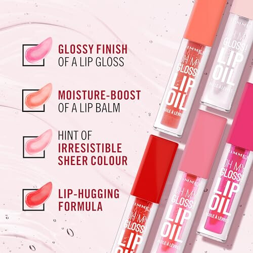 Rimmel OH MON BRILLANT ! lipgloss #001-Pink Flush 6 ml 2