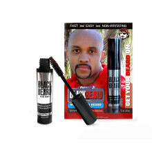 for Men Formula X - Instant Brush-on Beard & Mustache Color - 1-pack (Brownblack) by Blackbeard for Men