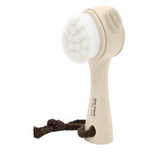 - Natural Fiber 3 in 1 Facial Cleansing Brush - Massages, Cleanses and Exfoliates, Synthetic filaments ideal for exfoliating the face, Pore and
