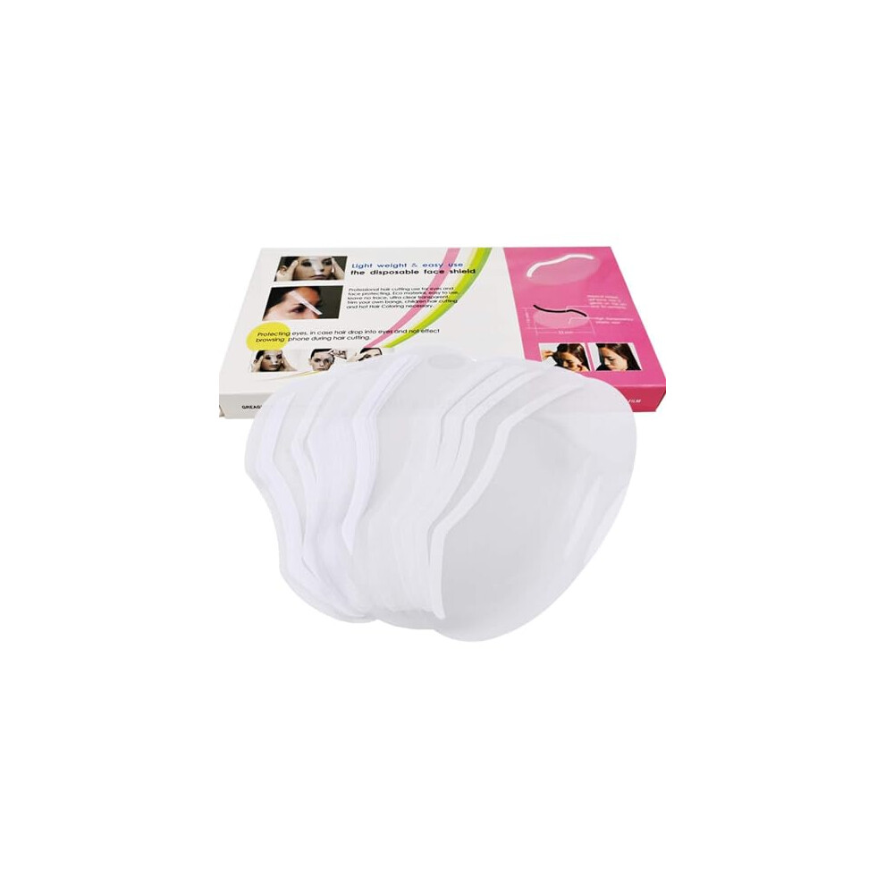 50 Pcs Disposable Face Shield Shower Eye Protector, For Eyebrow Microblading Makeup Haircut Hairspray Eyelash Extensions Eye Eyelid Surgery Aftercare 699909948393