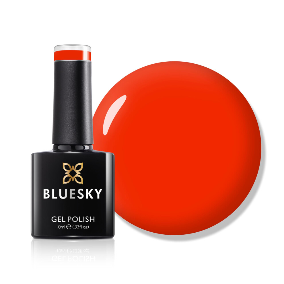 Gel Nail Polish 10ml, LIMITED EDITION - Tiki Time, Neon Coral Nail Polish for 21 Day Manicure, Professional, Salon & Home Use, Requires Curing