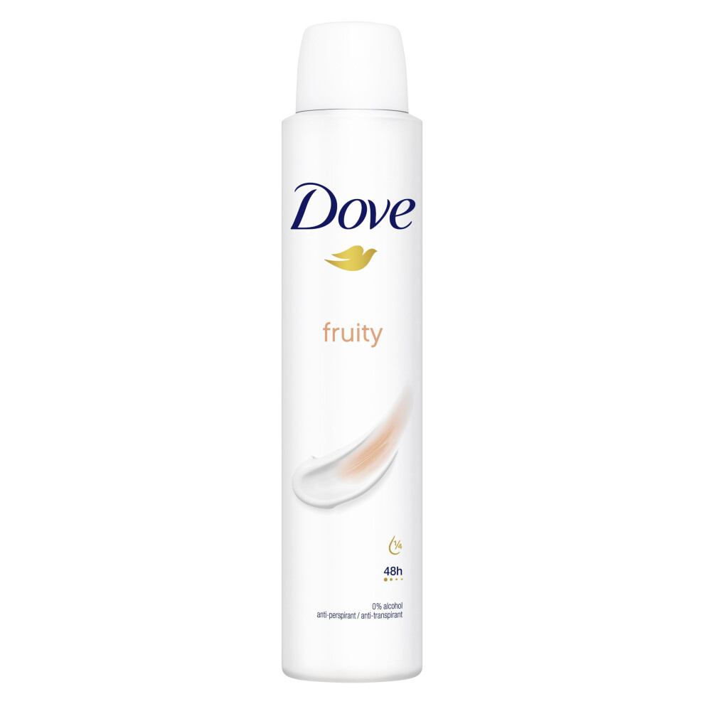 Fruity Antiperspirant Deodorant with Â¼ moisturising cream Spray for 48-hour protection and underarm care 6x 200 ml