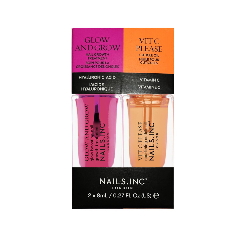 Nails.inc Glow And Grow & Vit C Please Mini Nail Treatment Duo
