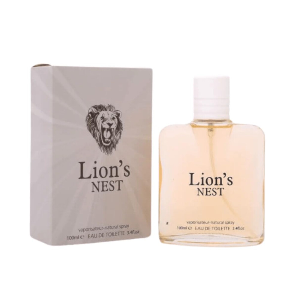 Fine Perfumery Lion's Nest Men Eau De Toilette E100ml Pour Homme Present Christmas Xmas Gift Set For Him