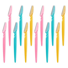 Face Razors for Women x12 GLAMZA Dermaplaning Blades for Face, Eyebrows, Legs, Arms etc - Removes Unwanted Peach Fuzz & Facial Hair